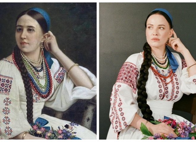 Астаф'єва знялася в образі героїні картини, яку росіяни викрали у Херсоні