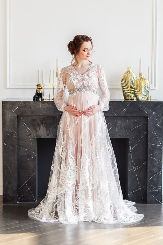 Свадебные платья для беременных 2020: 14 вариантов