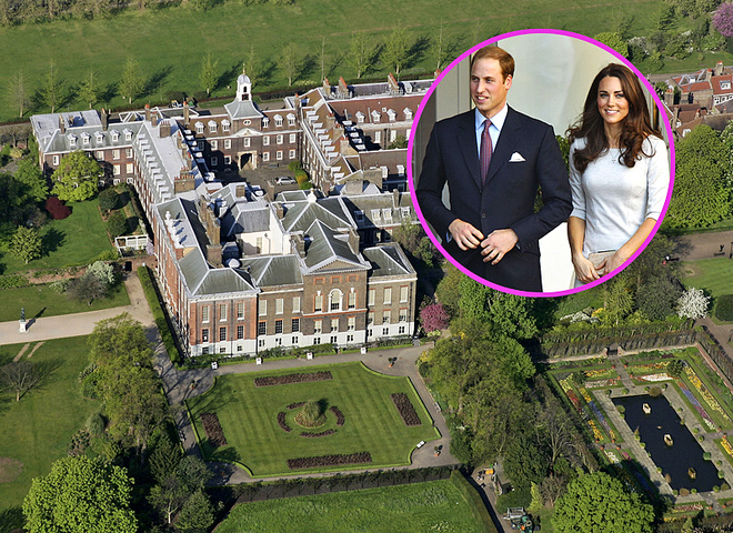 Кейт Миддлтон и принц Уильям приезжают во дворец