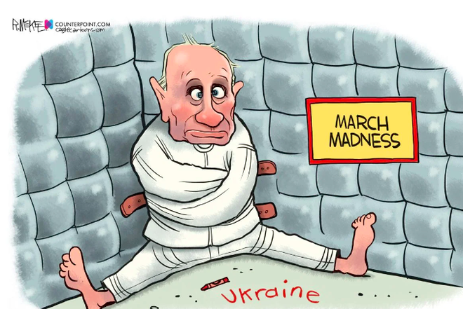Лучшие карикатуры на Путина 2022