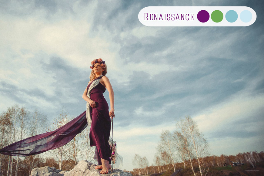 Стильні весільні відтінки:renaissance
