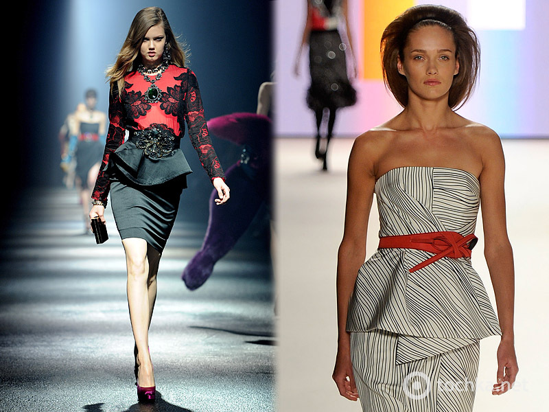 Модный тренд: пеплум