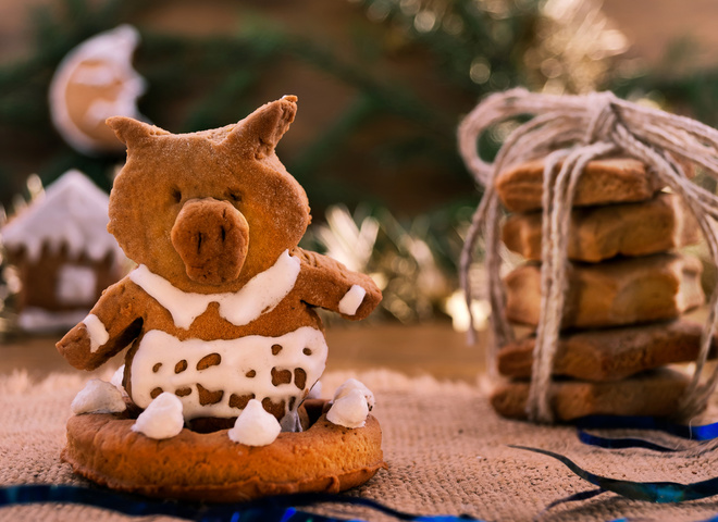 Імбирне печиво на Новий рік Свині 2019