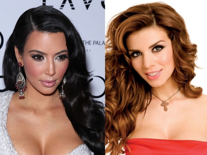 Анна Седокова і Кім Кардашіан