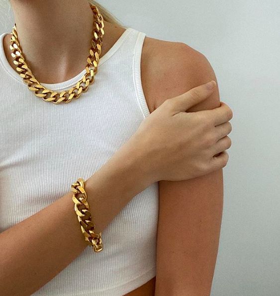 Грубые цепи — модные аксессуары весна-лето