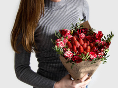 букет з полуниці (покрокова інструкція)