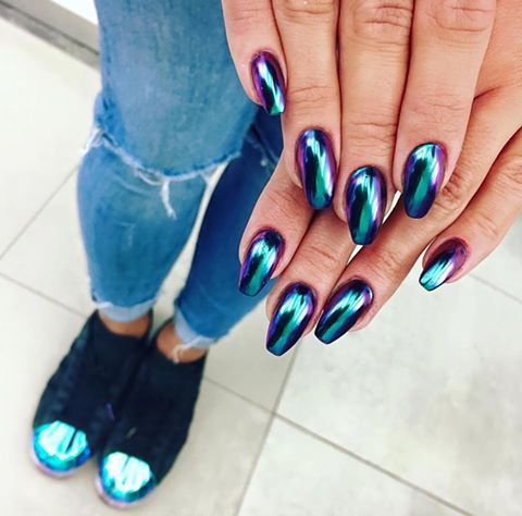 Манікюр з ефектом хамелеона
