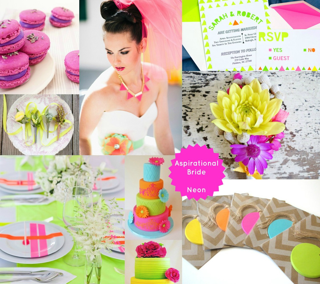 Стильні весільні відтінки: neon