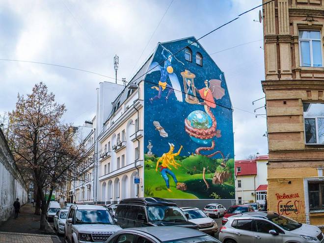 Прекрасное рядом: 25 самых красивых и популярных муралов в Киеве