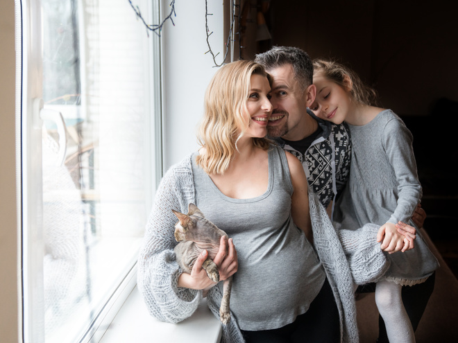 Геннадий Попенко с семьей