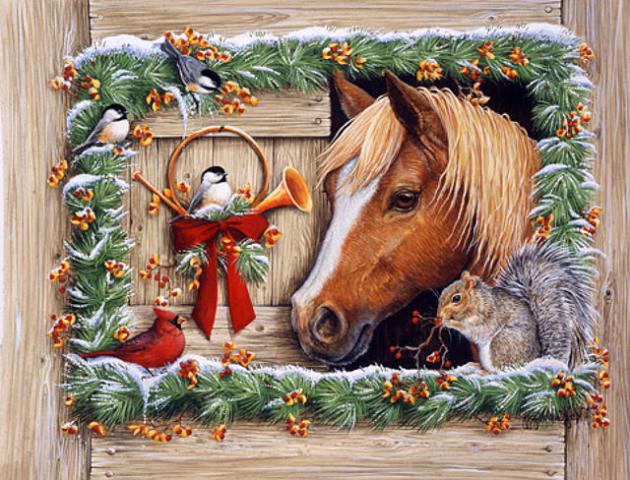 Картинки с Новым годом лошади 2014 