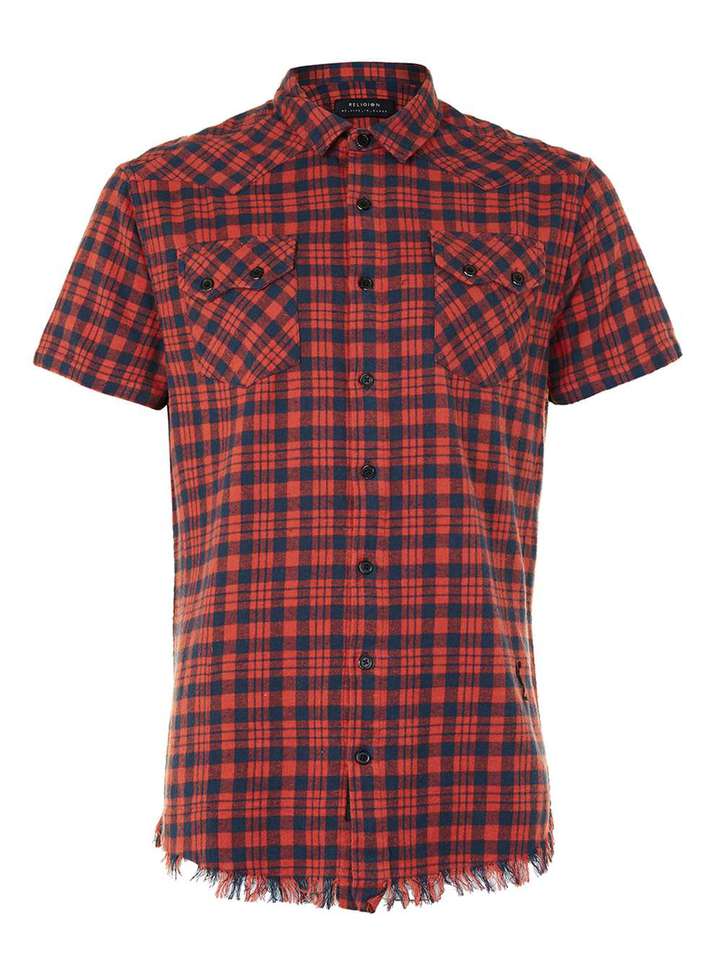 Мужская рубашка в клетку Topman: £55