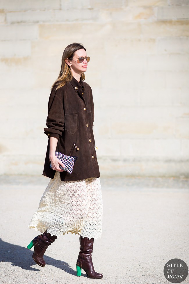 Как и с чем носить юбку осенью 2016: стритстайл образы