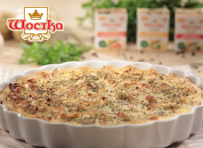 Кіш Лорен або відкритий пиріг з куркою