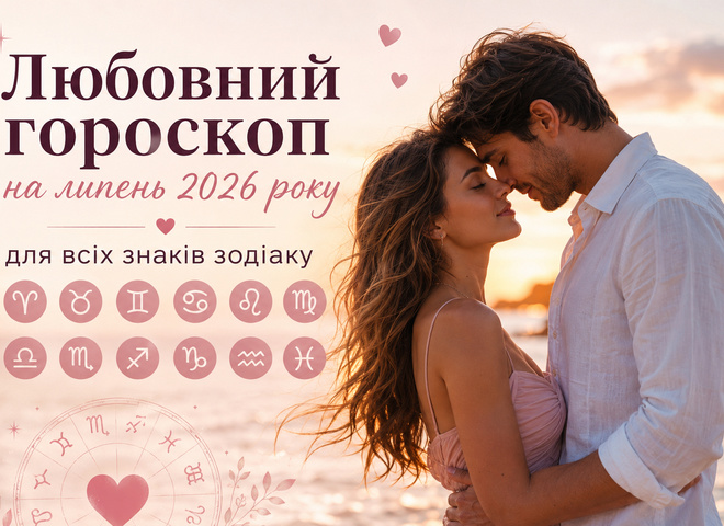 Любовний гороскоп на липень 2026 року для всіх знаків зодіаку