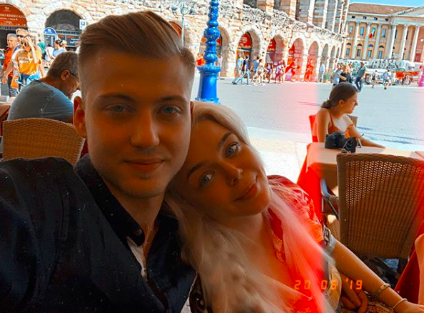 Алина Гросу и её муж Александр