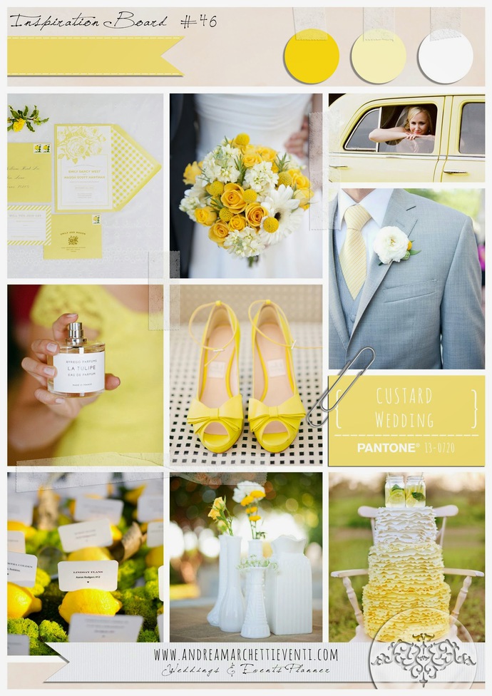 Модні весільні відтінки: custard