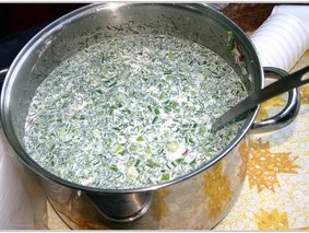 Рецепт зимней окрошки Рецепт зимней окрошки