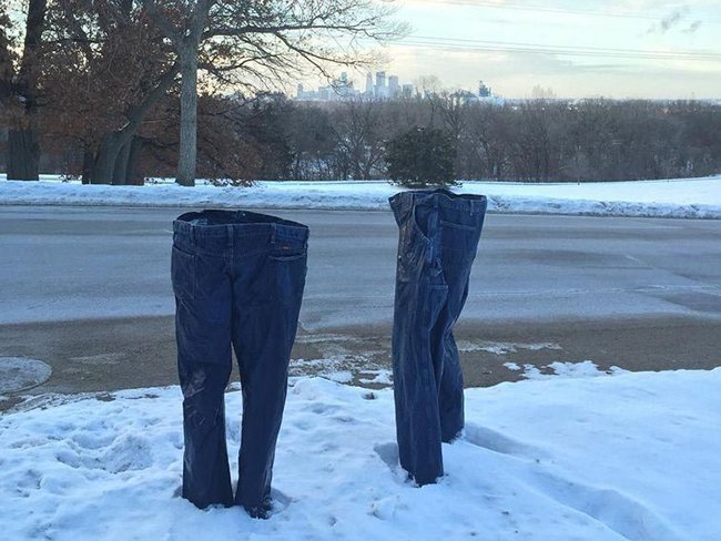 Новая мода из Америки - замороженные штаны
