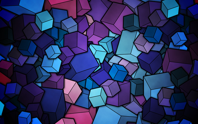 Объемные кубики