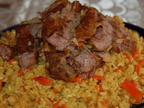 Плов со свиными ребрышками Плов со свиными ребрышками