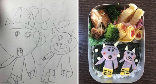 Шедевры ребенка на тарелке от Takafumi Ozeki