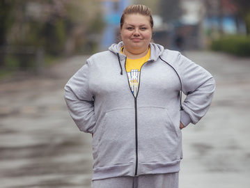 Людмила Чаднова на першому тижні проекту "Зважені та щасливі 9"