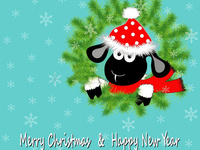 Прикольная овца и Рождество 2015