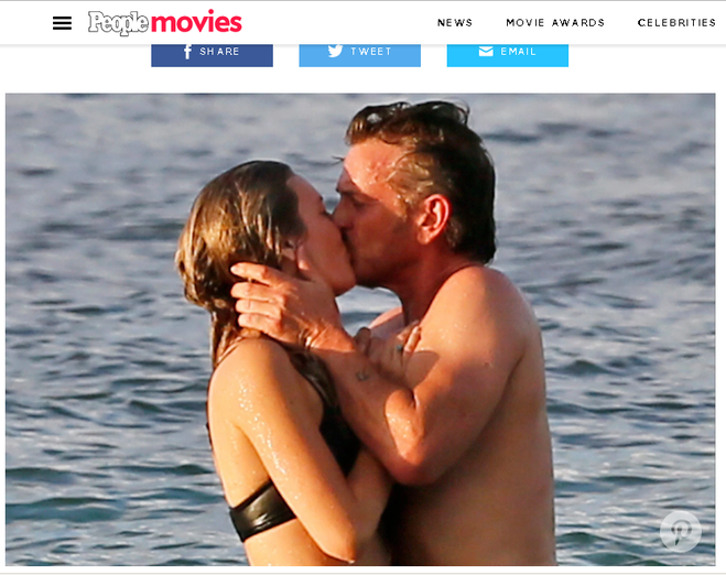 Шон Пенн и Лейла Джордж