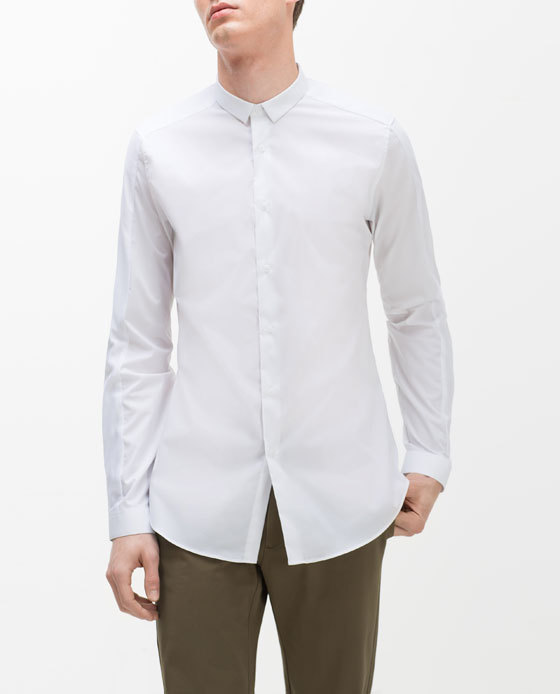 Белая мужская рубашка Zara: 599 грн