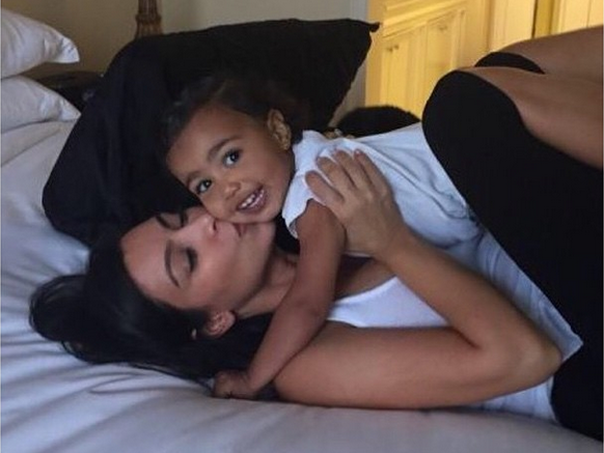 Ким Кардашян с дочерью