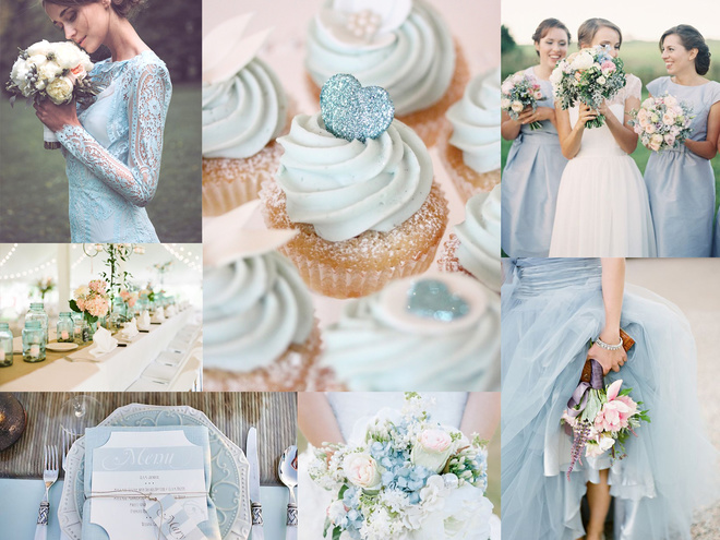 Модные свадебные оттенки: ice blue