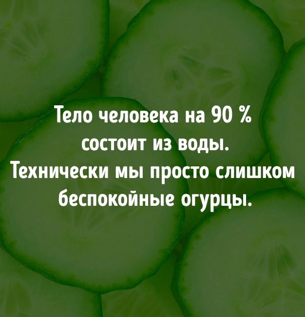 Человек и огурцы