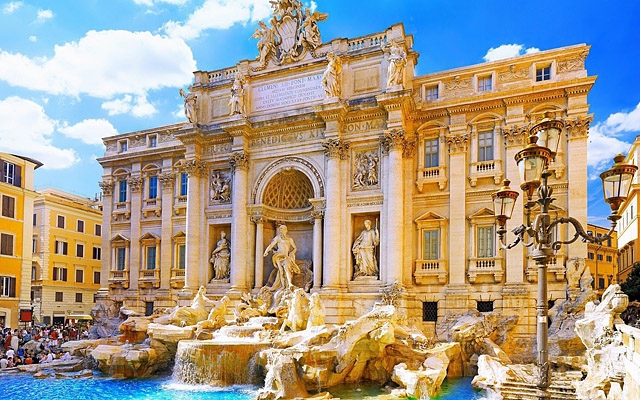 Достопримечательности Рима: фонтан Треви