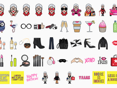 Айріс Апфель випустила власні емодзі