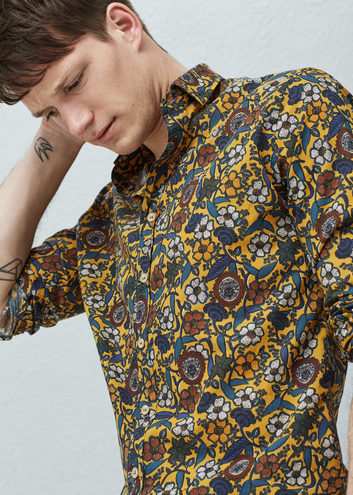 Мужская рубашка с цветочным принтом Mango: 1549 грн
