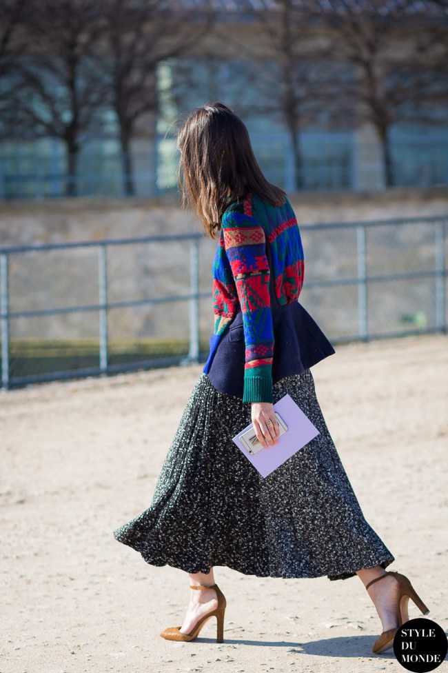 Как и с чем носить юбку осенью 2016: стритстайл образы