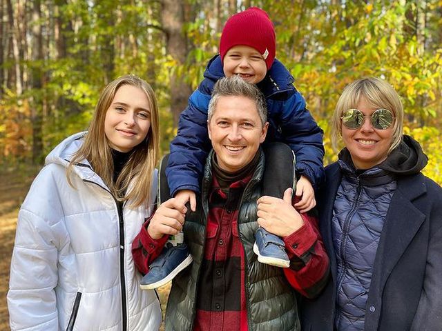 Олександр Педан з родиною