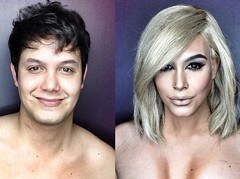 Сила макияжа: даже мужчина может выглядеть как Ким Кардашян