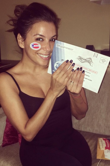 знаменитости голосуют за президента США