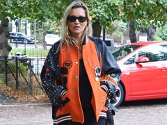 Как носить бомбер: модный урок от Кейт Мосс