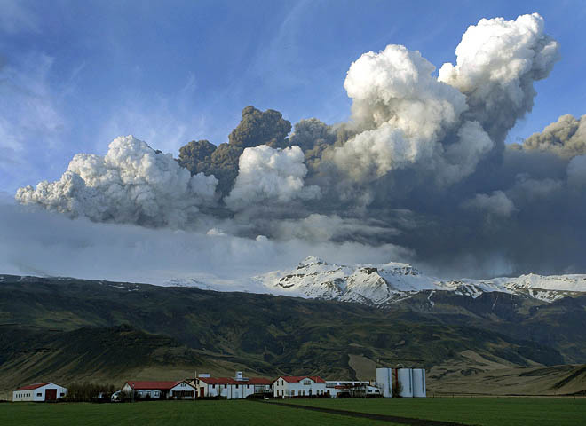 вулкан в исландии