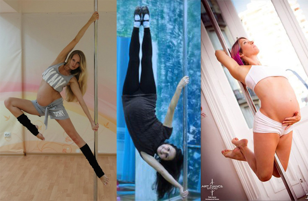 Беременные танцовщицы pole dance