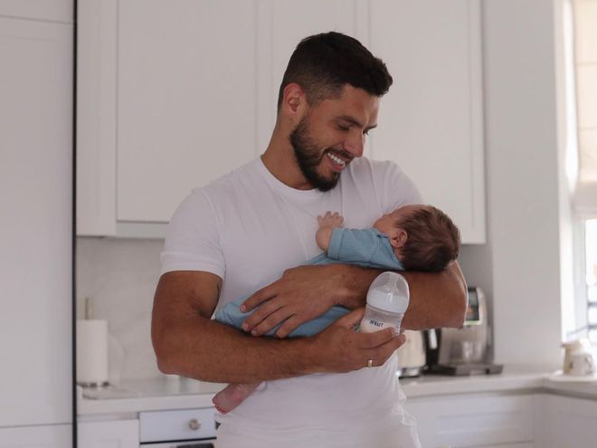 Никита Добрынин с сыном Львом