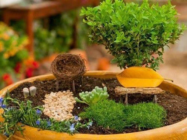 Красивые миниатюрные сады