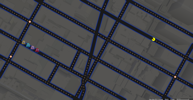 Играйте в “Pac-Man” в Google Maps прямо сейчас