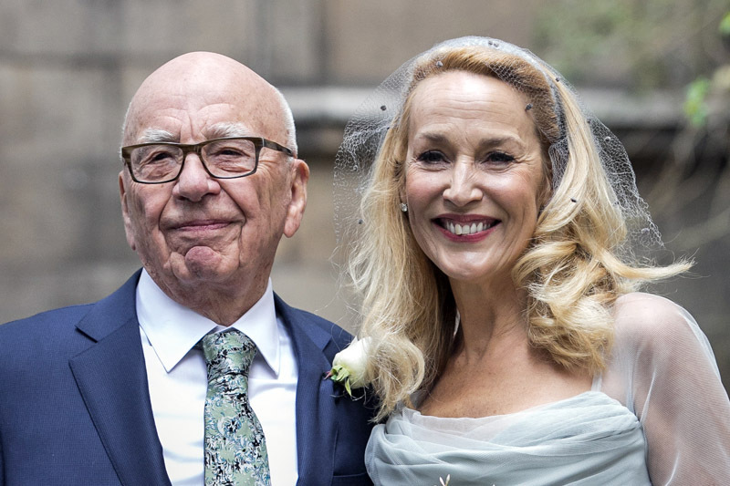 Руперт Мердок и Джерри Холл