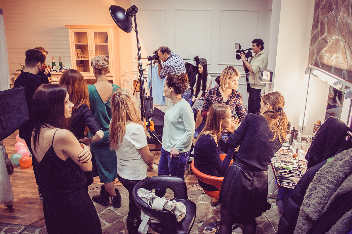 Процесс съёмки с группой REAL O в нашей одежде