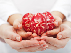 Прикмети на Великдень, Зображення із Великоднем