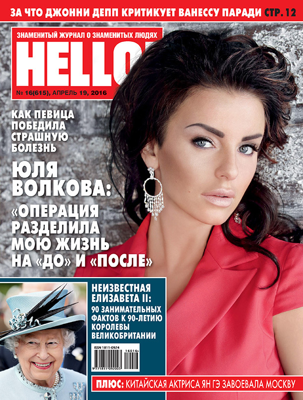 Юлія Волкова на обкладинці "HELLO"